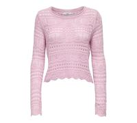 JdY Damen Jdysun Lay L/S Boatneck KNT Noos Gehäkelter Pullover, Fragrant Lilac, XL