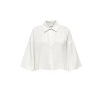 JdY Damen JDYTHEIS 3/4 Crop Shirt WVN Dia NOOS Hemd, Cloud Dancer, X-Large