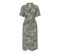 JdY Damen Jdytroya Life 2/4 Midi Shirt Dress Dia, Tapioca, M EU