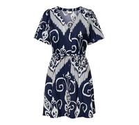 JdY Damen Jdytroya Life S/S Short Dress WVN Dia, Black Iris, M EU