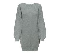 Minikleid JDY "JDYWHITNEY MEGAN L/S BOAT DRESS KNT NOOS", Damen, Gr. S, N-Gr, grün (abyss detail:w schwarz ply), Rippstrick, Obermaterial: 88% Polyacryl, 12% Polyester, relaxed fit kurz, U-Boot-Aussch