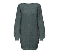 JdY Damen JDYWHITNEY Megan L/S Boat Dress KNT NOOS Strickkleid, North Atlantic/Detail:W Black PLY, XX-Small