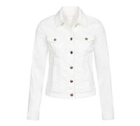 JdY Damen Jeansjacke JDYMoon leichte Übergangsjacke mit Knopfleiste 15347456 White Denim L