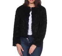 JDY Damen Kunstfelljacke Plüschjacke JDYNeo Faux Fur Jacket 15355125 Black S