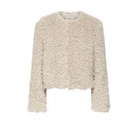 JDY Kunstpelzjacke "NEO" in Beige - Größe M | Damenjacken