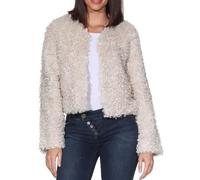JDY Damen Kunstfelljacke Plüschjacke JDYNeo Faux Fur Jacket 15355125 Tofu S