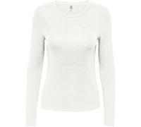 JDY Damen Langarm Shirt JDYMILA L/S O-Neck TOP JRS (DE/NL/SE/PL, Alphanumerisch, S, Regular, Regular, cloude Dancer)