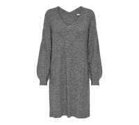 JDY Damen Jdyelanora L/S V-neck Dress Knt Noos, Dark Grey Melange, L