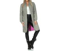 JDY Damen leichte Steppjacke gesteppter Kurzmantel JDYElla Long 15328306 Vetiver Fiji Flower JDY Lining S