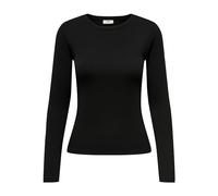 JdY Damen Longsleeve Shirt Dünner Pullover Langarm Rundhals Top JDYSOLAR, Farben:Schwarz, Größe:XL