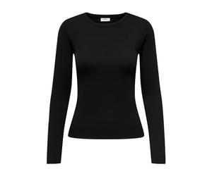 JdY Damen Longsleeve Shirt Dünner Pullover Langarm Rundhals Top JDYSOLAR, Farben:Schwarz, Größe:XL