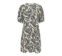 JDY Damen Midi Kleid JDYMia Tie Sommerkleid mit Blätterprint und Ballonärmeln