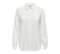 JDY Damen Musselin-Bluse JDYTheis Langarm 15271018 Cloud Dancer XXL
