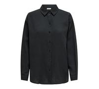 Jacqueline de Yong Damen Hemdbluse JDYTHEIS Life L/S Loose Shirt – Langarm 100% Baumwolle Phantom M