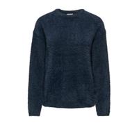 JDY Damen Strick-Pullover mit Rundhalsausschnitt JDYPrime Jayla | Flauschpullover mit haariger Struktur, locker geschnitten, für Herbst und Winter