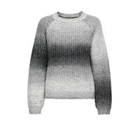 JDY Damen Strickpullover JDYEliza Raglan gestrickter Pullover mit Farbverlauf 15335464 Black CD Space Dye L