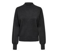 JDY Damen Strickpullover JDYMila Life High Neck Pullover mit Mock-Kragen 15330579 Phantom Melange L