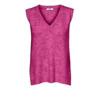 JdY Damen Struktur Strickweste V-Ausschnitt Pullover Knitted Sweater Pullunder ohne Ärmel JDYELANOR, Farben:Pink, Größe:M