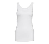 Tanktop JDY "JDYAVA S/L TANK TOP 180 JRS NOOS", Damen, Gr. XL, weiß, Jersey, Obermaterial: 95% Baumwolle, 5% Elasthan, unifarben, slim fit normal, Rundhals, Tops Tanktop, in Basic-Form (49879009-XL) w