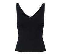Stricktop JDY "JDYNANNA S/L TOP KNT NOOS", Damen, Gr. XL, schwarz, Feinstrick, Obermaterial: 80% Viskose, 20% Nylon, unifarben, normal, V-Ausschnitt, Tops Stricktop (95480549-XL) schwarz