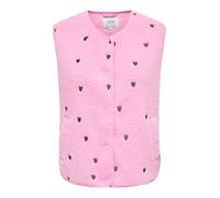 JDY Damen Teddy Weste Sherpa Plüschweste mit Herzen JDYSimina Heart