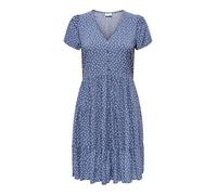 JDY - JDYSEZEN LIFE S/S BUTTON DRESS WVN DIA blue indigo - Gr. - XL