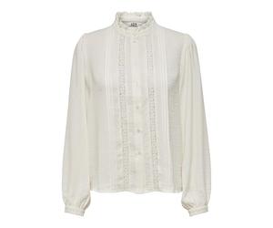 JdY Ellis L/S Lace Shirt WVN Noos Camicia a Maniche Lunghe, Ballerino di Nuvola, 42 Donna