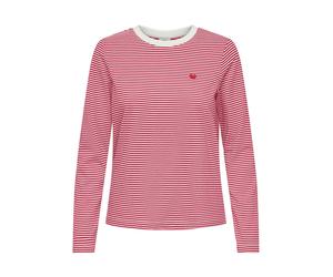 JDY - Gestreifter Pullover - Pisa weiß - Gr. - XS