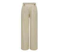 Jerseyhose JDY "JDYBIRDIE GEGGO LONG PANT JRS", Damen, Gr. XL, Länge 30, chateau gray detail:melange, Jersey, Obermaterial: 53% Viskose, 47% Nylon, meliert, regular fit normal, Hosen Jerseyhose (90804