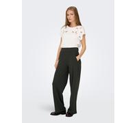 JdY Damen Jdylouisville Catia Life Wd PNT JRS Noos Hose Mit Hohem Bund Und Weitem Bein, Peat, L / 30L EU