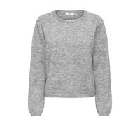 JDY - JDYALVA LIFE L/S EMBELLISH PULLOVER KNT Medium Grey Melange - Gr. - M