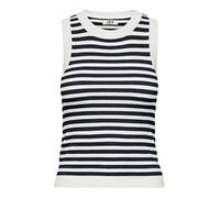 Jacqueline de Yong Top Jdyaya Tanktop Feinstrick gestreift Schwarz/Weiß Größe M Damen