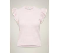 JDY - JDYCARICE S/L FRILL PULLOVER KNT NOOS Chalk Pink - Gr. - XL