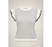 Jacqueline de Yong Pullover JDYCARICE Volant Strick Noos Cloud Dancer Gr. S