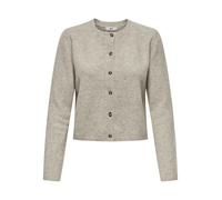 Jacqueline de Yong Strickjacke JDYChloe Life Feinstrick, Knopfleiste, leicht – Turtledove Melange S