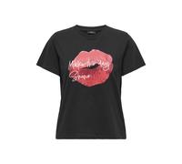 JDY - JDYDAISY S/S PRINT TOP JRS black - Gr. - L