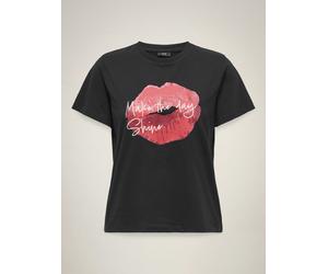 JDY - JDYDAISY S/S PRINT TOP JRS Black - Gr. - L