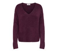 JDY - JDYELANORA L/S V-NECK PULLO. KNT NOOS Windsor Wine - Gr. - XS