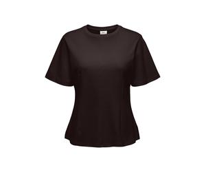 JDY - JDYEVA S/S TOP JRS Black Coffee - Gr. - L