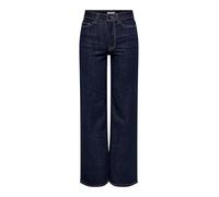 JdY Damen Jdyfelina-Fina Hw Wide Rinse Jnsdnm Noos, Dark Blue Denim, L / 34L