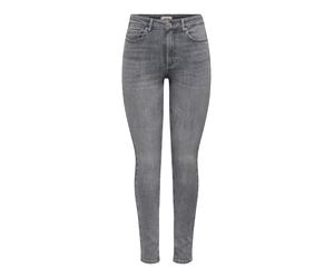 JDY - JDYFINA MW SKINNY ANKLE JNS LT GREY DNM Light Grey Denim - Gr. - XS/34