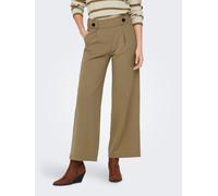 JDY "JDYGEGGO NEW LONG PANT JRS NOOS" mit dekorativem Riegel vorne am Bund (63538606-XL) sepia tint detail:schwarz buttons