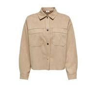 JDY - JDYJULLE L/S FAKE SUEDE SHIRT JRS NOOS Whitecap Gray - Gr. - L