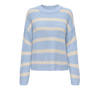 JDY - JDYJUSTY L/S STRIPE PULLOVER KNT NOOS Cashmere Blue - Gr. - XL