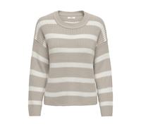 JDY - JDYJUSTY L/S STRIPE PULLOVER KNT NOOS chateau gray - Gr. - M