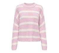 JDY - JDYJUSTY L/S STRIPE PULLOVER KNT NOOS Fragrant Lilac - Gr. - S