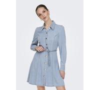 JDY - JDYKAMMA LS BELT SHORT DRESS DNM light blue denim - Gr. - XS