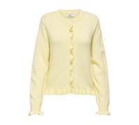 JDY - JDYLETTY L/S ON FRILL CARDIGAN KNT NOOS Pastel Yellow - Gr. - M