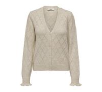 JDY - JDYLETTY L/S V-NECK STRUC CARDI KNT NOOS Whitecap Gray - Gr. - XL