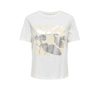 JDY - JDYLIMA S/S PRINT T-SHIRT JRS Cloud Dancer - Gr. - L